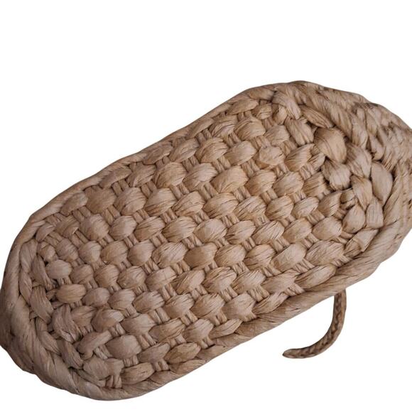 Jason Wu Women's Straw‎ Wicker Drawstring Lined Handbag, Pineapple Design - F6 - Picture 7 of 7